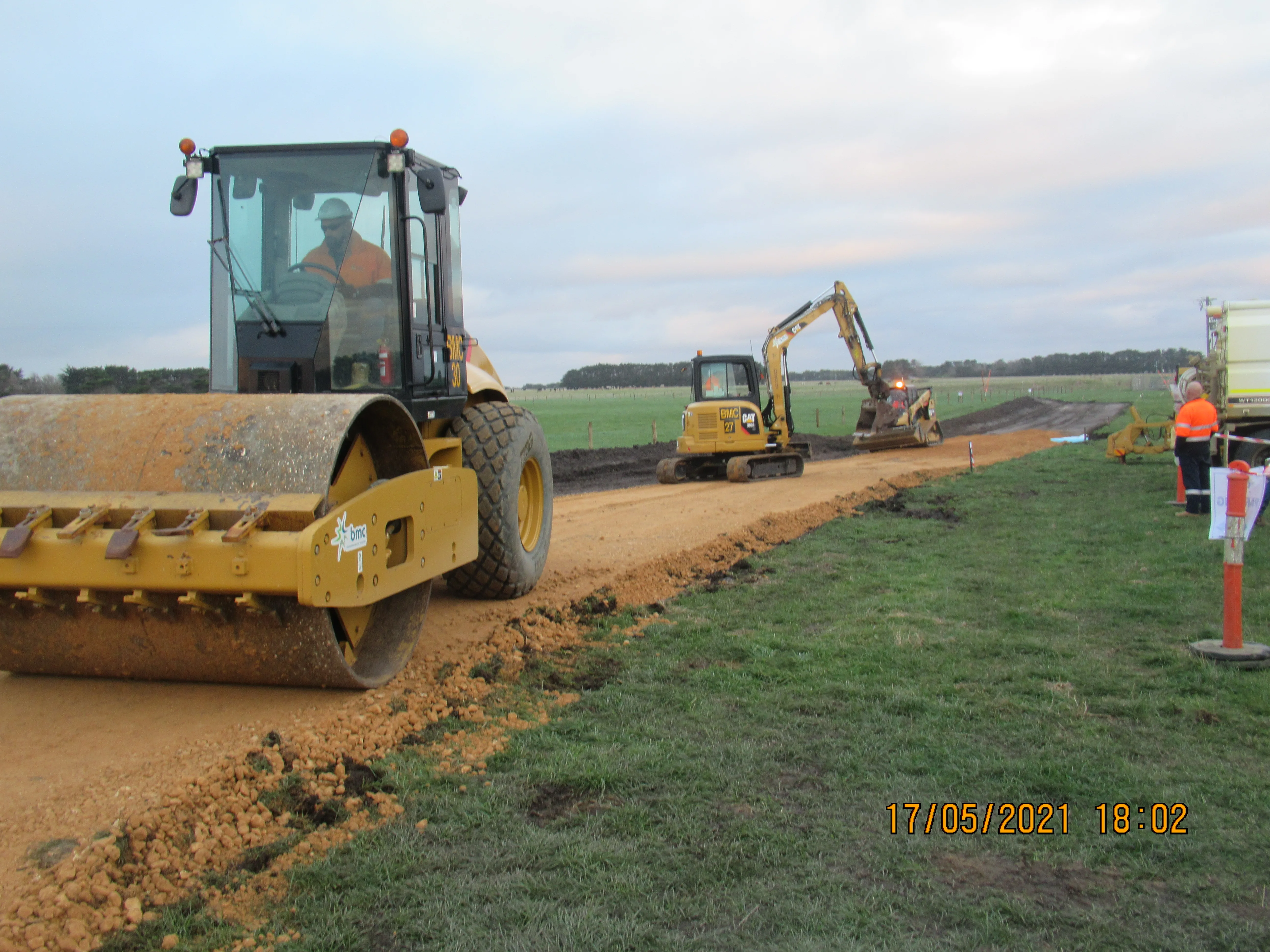 Road crew in action