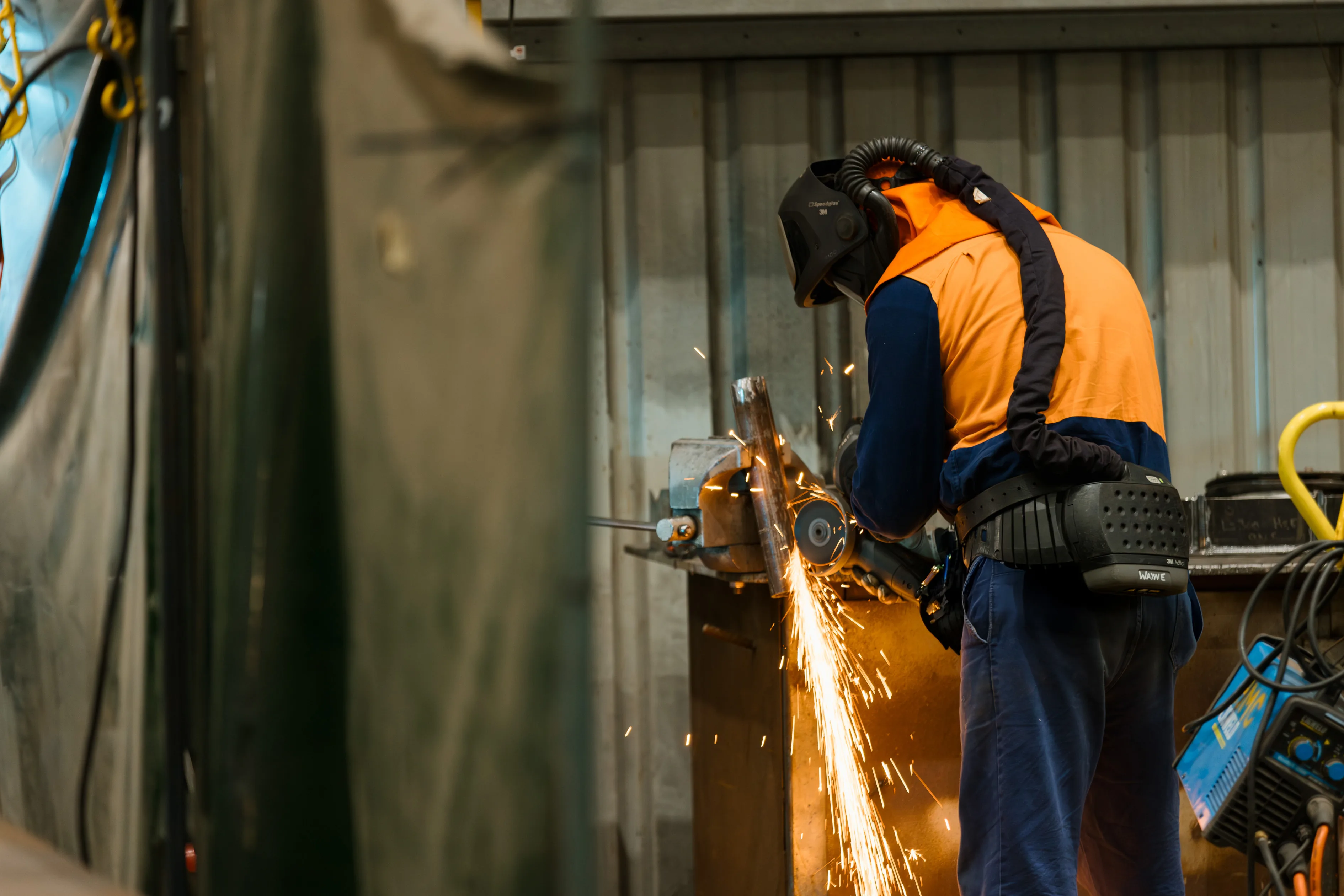 Mechanical services on industrial site